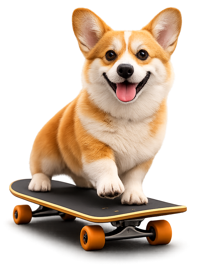 Wangchai Corgi Skateboard